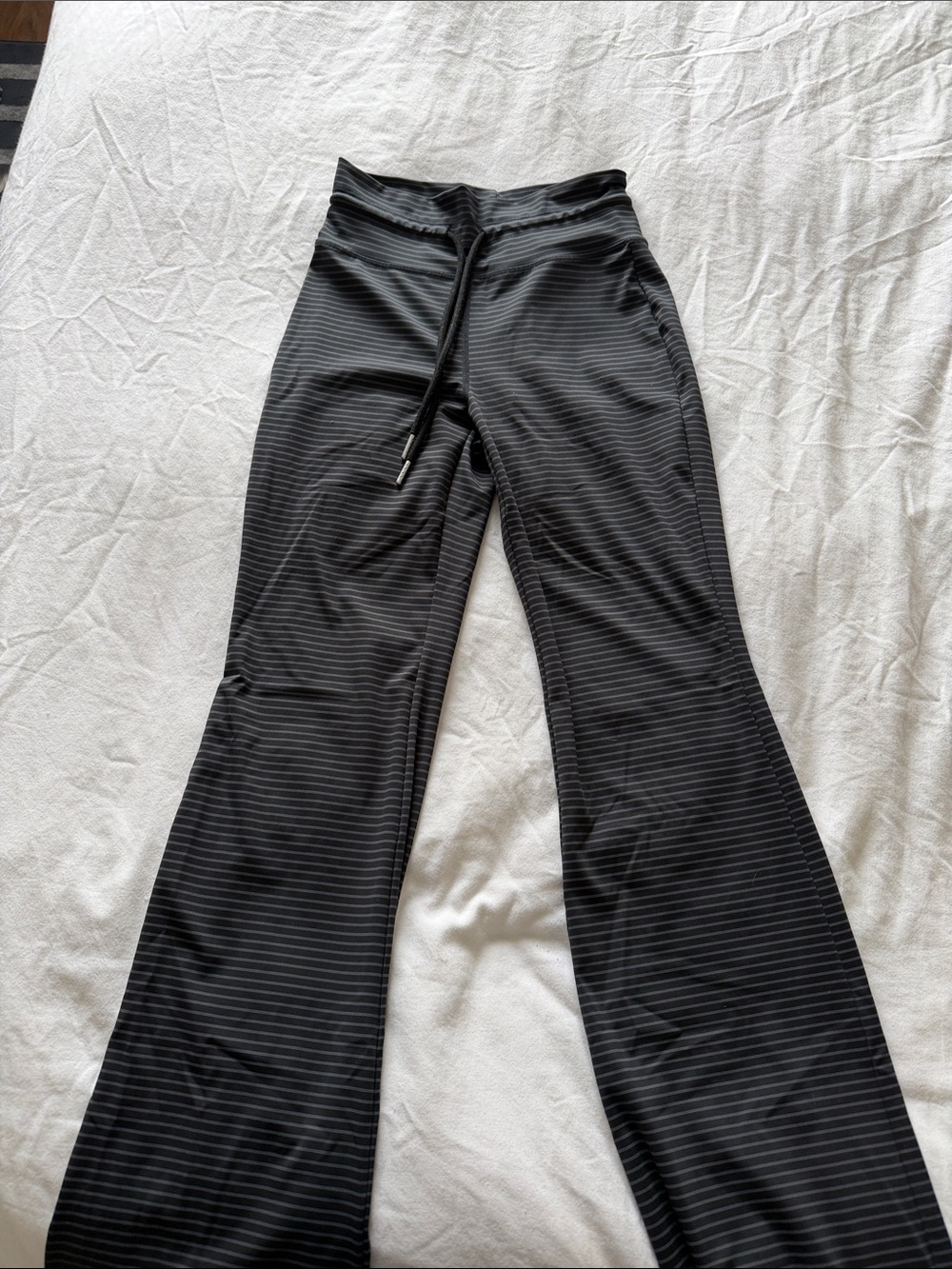 HALARA Black Stripe Flare Leg Pants